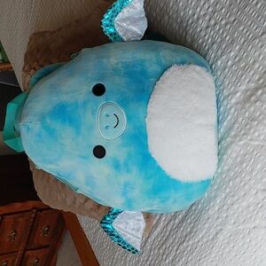 Tie Dye Squishmallow Backpack Shatira the Pterodactyl